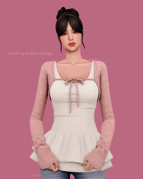 Галерея мода Сет топов Pinkish Girly Tops #3